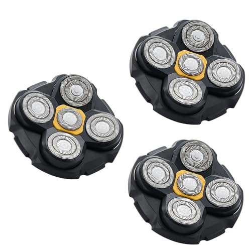 Pro Head Shaver Replacement Blades Compatible with MicroTouch Titanium Head Shaver,Precision Electric Shaving for Bald Men. (3 pack)