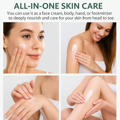 Grass-Fed Tallow Balm with Honey & Beeswax Deep Moisturizing Face & Body Cream Non-Comedogenic, Fragrance-Free For Dry Sensitive Skin Calms Redness 4.2 oz 2PCS