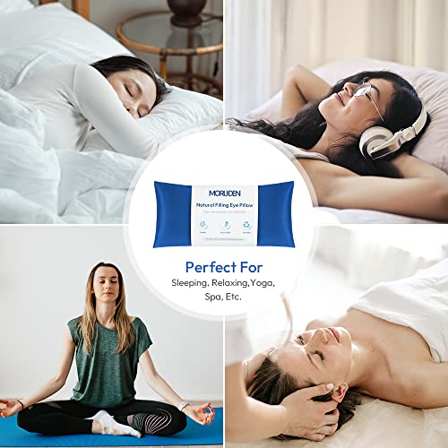 Lavender Eye Pillows for Yoga & Meditation, Weighted Eye Compress – 2 Pack