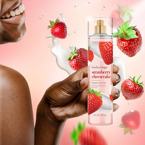 Bodycology Strawberry Cheesecake Body Mist, 8 fl oz (2-Pack)