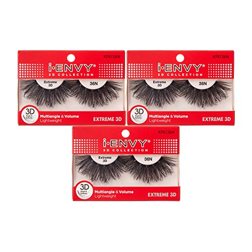 i•ENVY 3D False Eyelashes 3-Pack - Multi-Angle Volume
