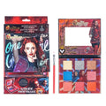 Descendants: The Rise of Red - 8 Well Eyeshadow Shimmer Palette with Mirror and brush, Shimmery and Opaque Colors, Pigmented Blendable for Girls Ages 8+, Perfect for Birthday, Parties by Townley Girl
