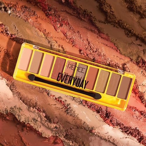 RENEE Everyday Eyeshadow Palette - Nude, Long-Lasting & Blendable