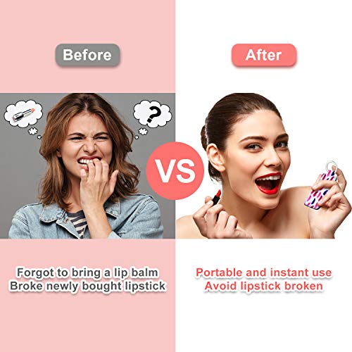 Frienda 12-Pack Lipstick Holder Keychain with Neoprene Sleeve