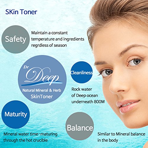 Dr.Deep Skin Toner(6.76 fl.oz) | Facial Tone | Alcohol Free Toner for Face | Korean Toner Spray for Face | Aloe Vera Toner | Hydrating Toner | Face Toner for Sensitive Skin | for Dry Skin | Mineral