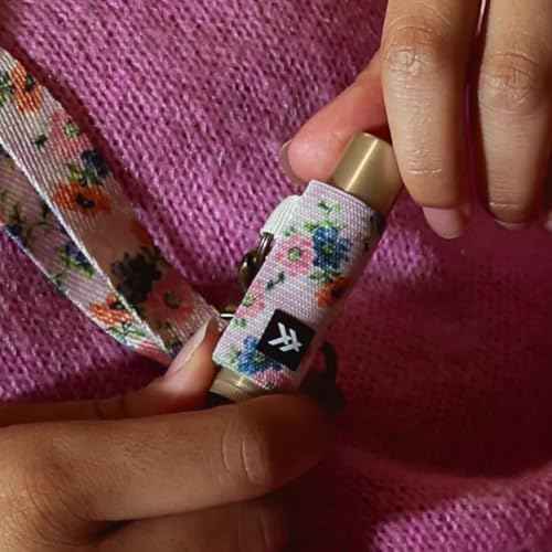 Thread Wallets Elastic Lip Balm and Gloss Holder Keychain