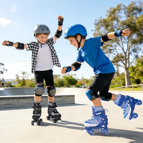 Nattork Adjustable Roller Skates for Kids & Teens - Light-Up Wheels