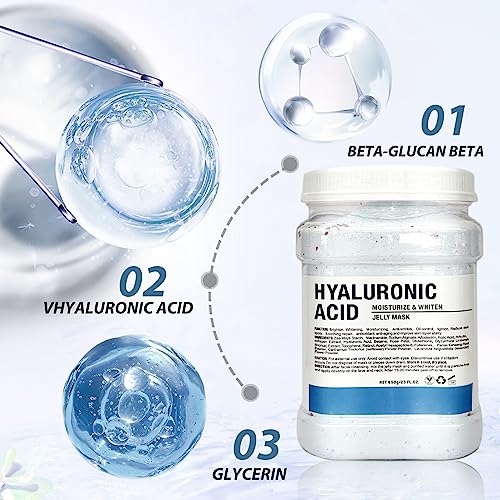 Jelly Mask Hydrating Deep Cleaning Detoxing Healing and Relaxing Premium Modeling Rubber For Facials Professional Set - 2 Treatments£¨Hyaluronic acid, lavender£©