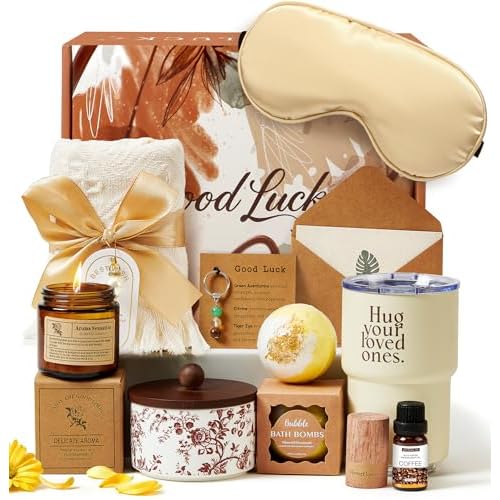 Golray Farewell Gifts for Coworkers Women Gift Box, Warm Yellow Coworker leaving Gift Box Includes Jewelry Storage Box/Thermos, Gift for Women Goodbye, Retirement, or Mother's Day, Thanksgiving