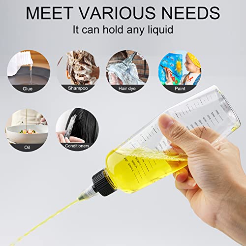 Hair Dye Applicator Bottle 8.5oz 2-Pack with Graduated Scale