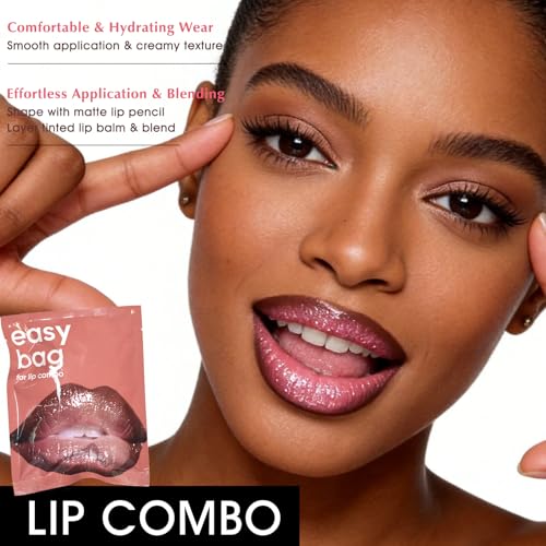 2-in-1 Ombre Lip Kit - Matte Liner & Shimmer Lipstick