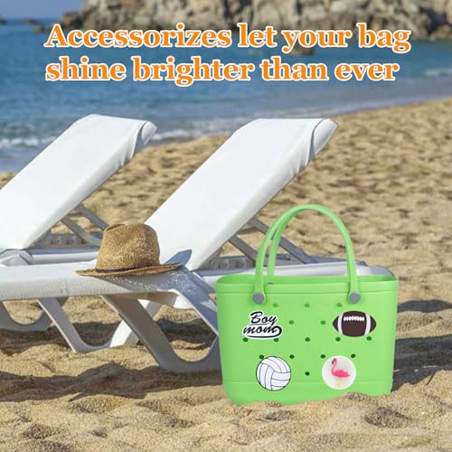 Rubber Beach Bag Accessories - PVC Decorations for EVA Bogg Bags