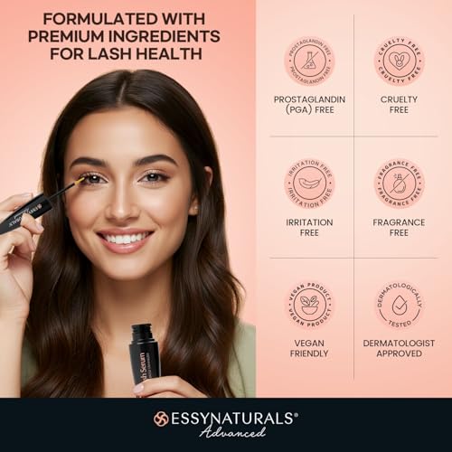 EssyNaturals Eyelash Growth Serum - Longer, Thicker Lashes