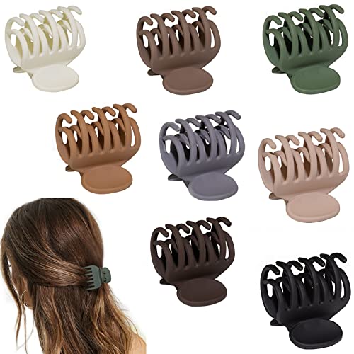 Small Double Row Hair Claw Clips - Strong Hold for Thin & Thick Hair