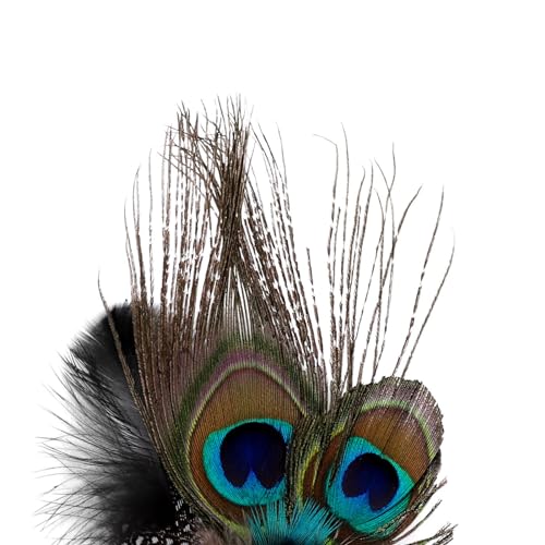 Song Qing Fascinator Hair Clips Peacock Feather Hair Clip Pin for Women Brides Bridesmaids