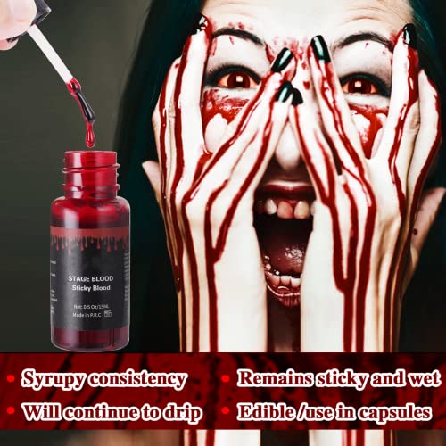 Mysense SFX Makeup Kit - Liquid Latex Scar Wax & Stage Blood