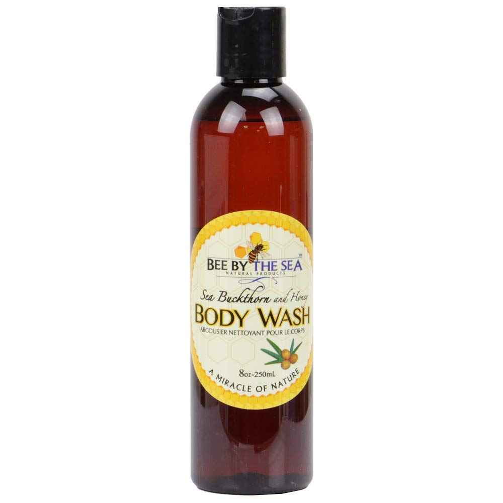 Bee By The Sea Body Wash and Body Butter Skin Care Bundle Set Naturally Enriched with Sea Buckthorn and Honey for All Skin Types