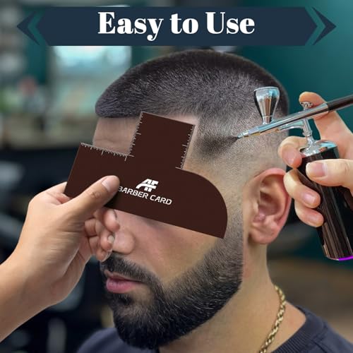 Barber Lineup Tool with Measurement & Color Spray Guide