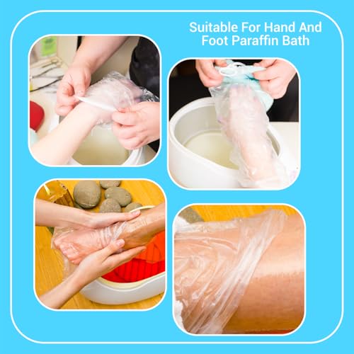 960 Count Paraffin Wax Bags - 12" x 17" Disposable Liners for Hand & Foot Treatments