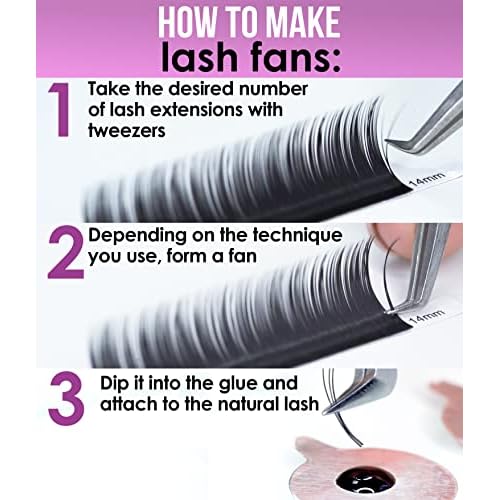 Eyelash Extensions J Curl by Stacy Lash/Black Individual Mink Lashes Supplies (0.15mm, 11mm)
