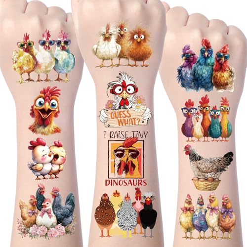 Funny Chicken Temporary Tattoos - 200+ Designs