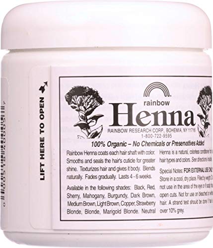 Rainbow Research Henna Hair Color & Conditioner Copper Red 4oz