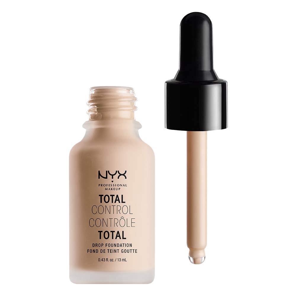 NYX PROFESSIONAL MAKEUP Total Control Drop Foundation - Porcelain, With Pink Undertones