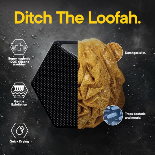 TOOLETRIES Silicone Body Scrubber 2.0 Charcoal