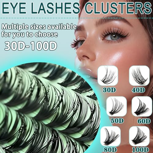 Lash Clusters Kit 640pcs 9-16mm Wispy Eyelash Extensions