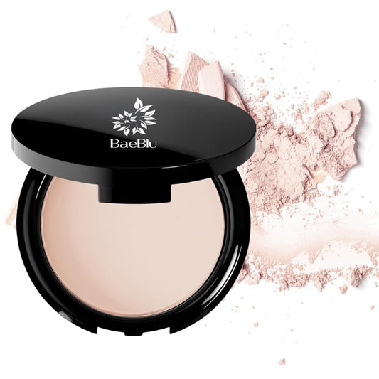 BaeBlu Organic Setting Powder, Extend Makeup Wear Time, Minimize Oil and Pores, Invisible Medium