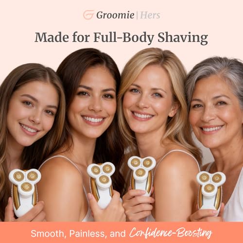 LuxePro Women's Electric Body Shaver for Sensitive Skin - Groomie