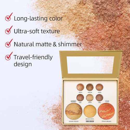 K'APEINE 9-Color Makeup Palette – Eyeshadow, Blush & Bronzer