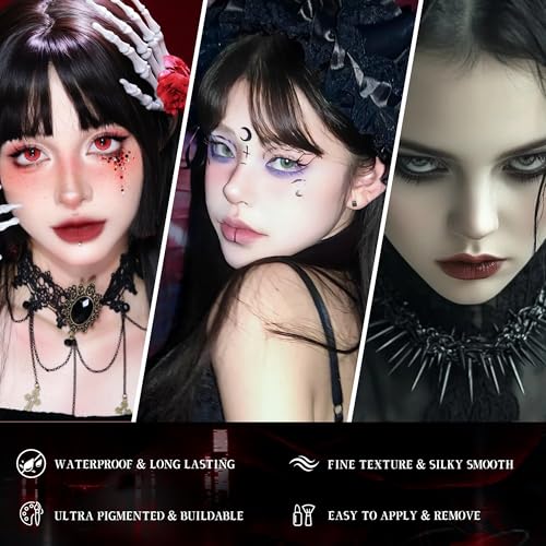 VANERIA 15-Color Smoky Eyeshadow Palette - Goth Makeup