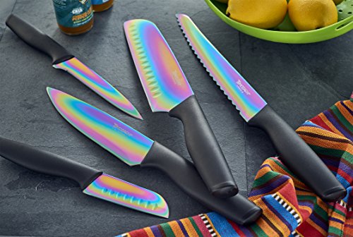 Hampton Forge HMC01A656D Rainbow Titanium – 12 Piece Cutlery Set – Multi