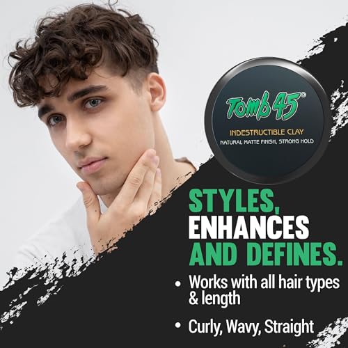 Tomb45 Indestructible Hair Clay – Strong Hold Matte