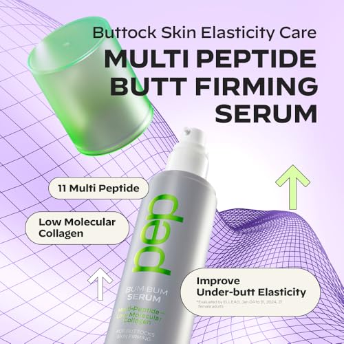 Multi Peptide Butt Firming Serum - Body Tightening Cream with Collagen, Firming Body Lotion, Peptide Serum for Body, Massage Lotion for Buttocks Lifting, Korean Skin Care 5.0 fl. Oz.