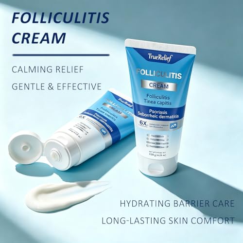 Folliculitis Relief Cream - Gentle Post-Shave Moisturizer for Men & Women - 4.23 oz