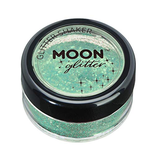 Moon Glitter Iridescent Green Cosmetic Glitter Shaker 5g