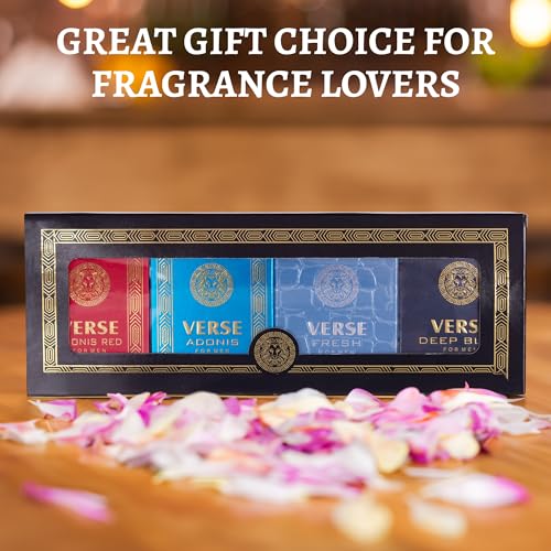 NovoGlow Verse Mini 4-Piece Cologne Gift Set for Men - 25ml
