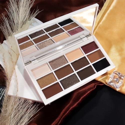 12 Colors Matte Shimmer Eyeshadow Palette with Mirror
