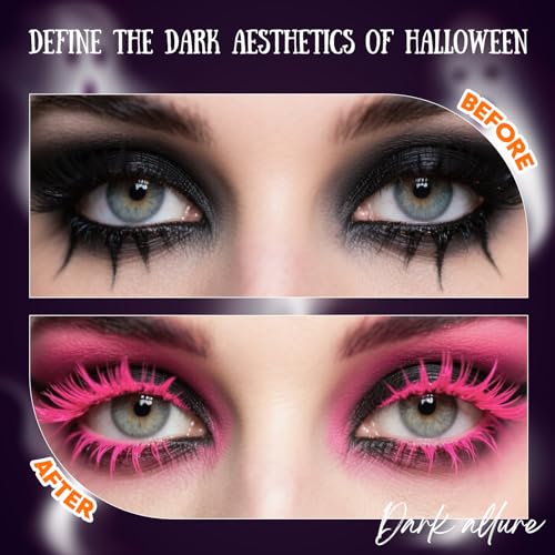 Fluorescent Pink Lash Clusters 12mm - 128 Pieces
