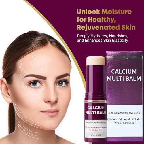 Layla Mae Calcium Volume Multi Balm Stick - Anti-Wrinkle Face Lift Firming & Tightener Skincare - Wrinkles Smooth Skin Eye Lip & Neck Care Hydrating Moisturizing Multi-Balm with Collagen