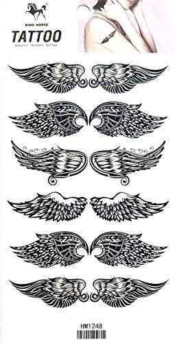 Waterproof Temporary Tattoos Angel Wings 2 Sheets