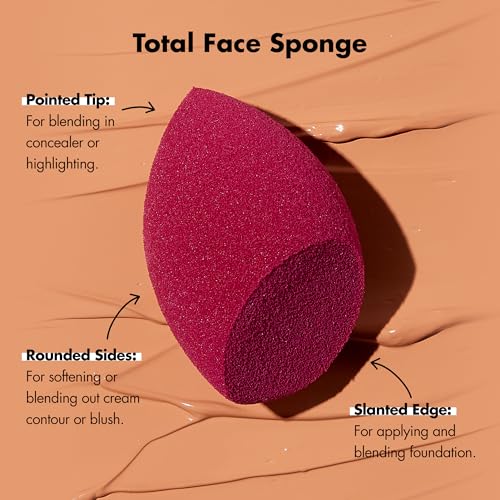 e.l.f. Total Face Blending Sponge - Latex-Free Makeup Sponge