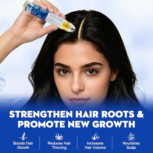 Hair Growth Serum Roll-On (2 Pack) - 3% Redensyl, Biotin & Rosemary Oil