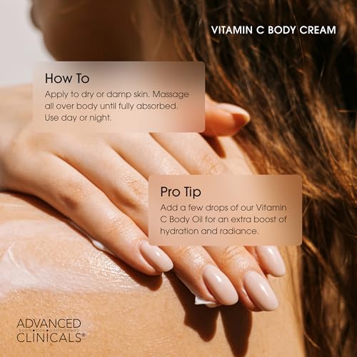 Advanced Clinicals Vitamin C Brightening Cream + Vitamin C Brightening Face Gel Cream Set