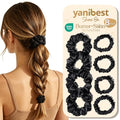 Satin Scrunchies 8 Pack, No Damage Hair Ties for Women