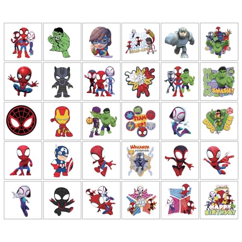 60 Temporary Tattoos for Kids - 30 Designs, Party Favors