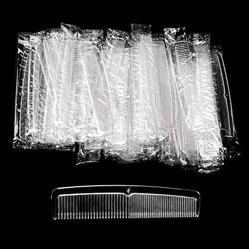 Disposable Combs Individually Wrapped, Fine and Wide Tooth, Sturdy and Thick, 120 Pack Combs Bulk for Family, Hotel, Travel, Homeless