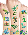 165Pc Dinosaur Temporary Tattoos - T-Rex Birthday Party Favors